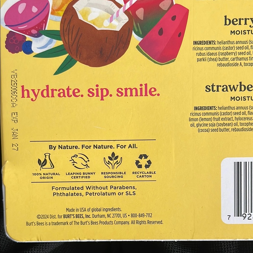 Burt's Bees 10 lip balms 30 SPF - Picture 6 of 6